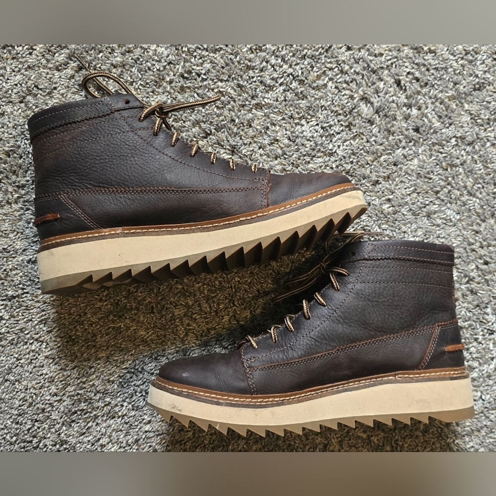 CLARKS CLARKHILL HI Dark Brown Boots Mems Size 10 26173448 - Picture 7 of 10